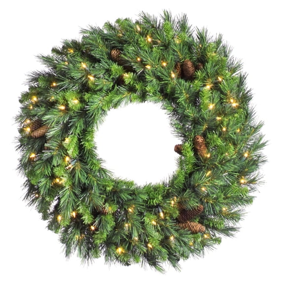 Vickerman 96in. Green 1900 Tips Wreath