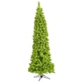 thumbnail image 1 of Vickerman 9' Flocked Lime Pencil Fir Artificial Christmas Tree with 400 Lime Lights, 1 of 1