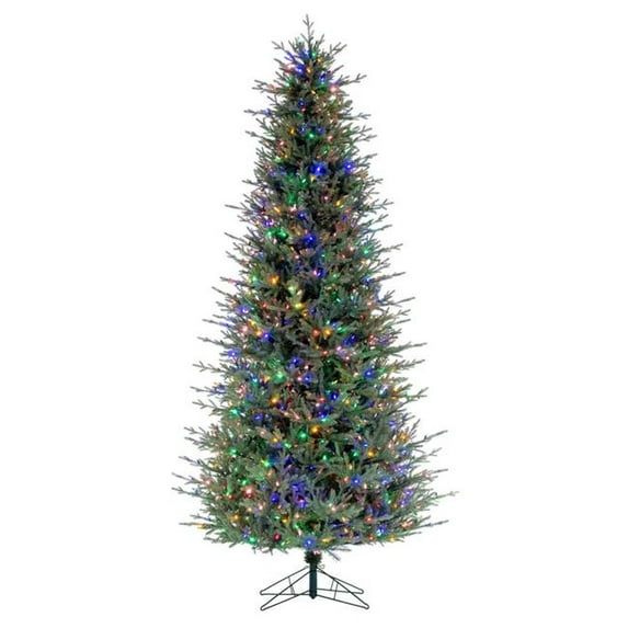 Vickerman A110287LED 9.5 ft. x 60 in. Slim Itasca Fraser Fir 1050MU Christmas Tree - Green