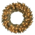 thumbnail image 1 of Vickerman Antique Champagne Pre-Lit Wreath - Clear Lights, 1 of 2