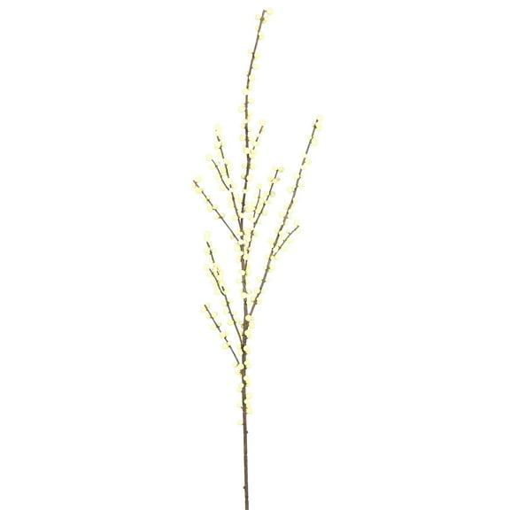 Vickerman Artificial 44" White Polyester Berry Spray.