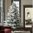 thumbnail image 1 of Vickerman Artificial 9' X 73" Indoor Flocked Alaskan Pine Christmas Tree - Unlit - 2059 PVC Tips - Seasonal Indoor Home Decor, 1 of 6
