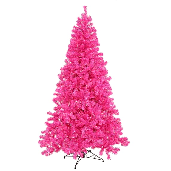 Vickerman Artificial Christmas Tree 4' x 31" Hot Pink Tree Dura-lit LED 150 Pink Lights