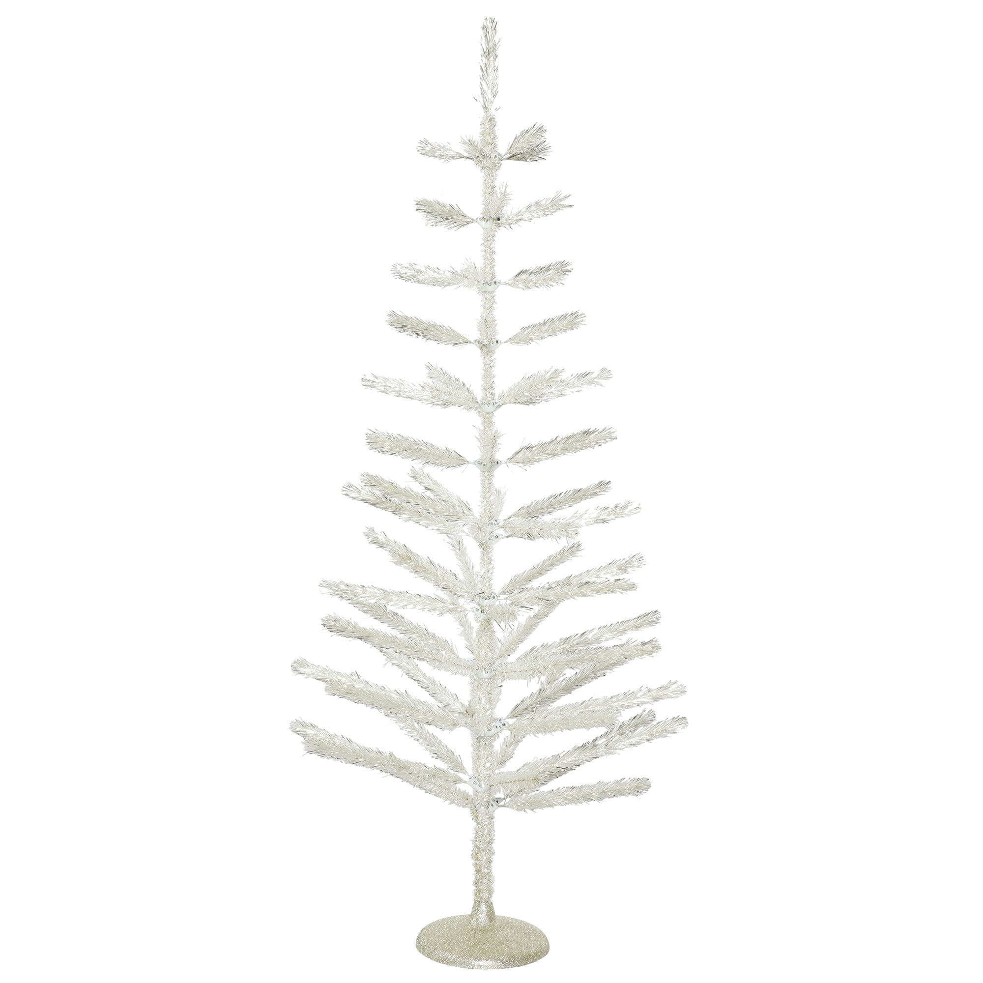 Vickerman Artificial Christmas Tree 5' x 24" Silver Feather Tree 70