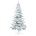 thumbnail image 1 of Vickerman Artificial Christmas Tree 6' x 32" Snowy Alpine Tree 300 LED Warm White Lights, 1 of 2