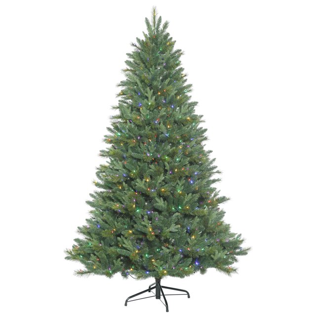 Vickerman Artificial Christmas Tree 7.5' x 54" Dixon Mix Pine 800 LED