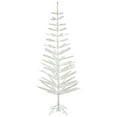 thumbnail image 1 of Vickerman Artificial Christmas Tree 7' x 30" Silver Feather Tree 90 Tips, 1 of 3