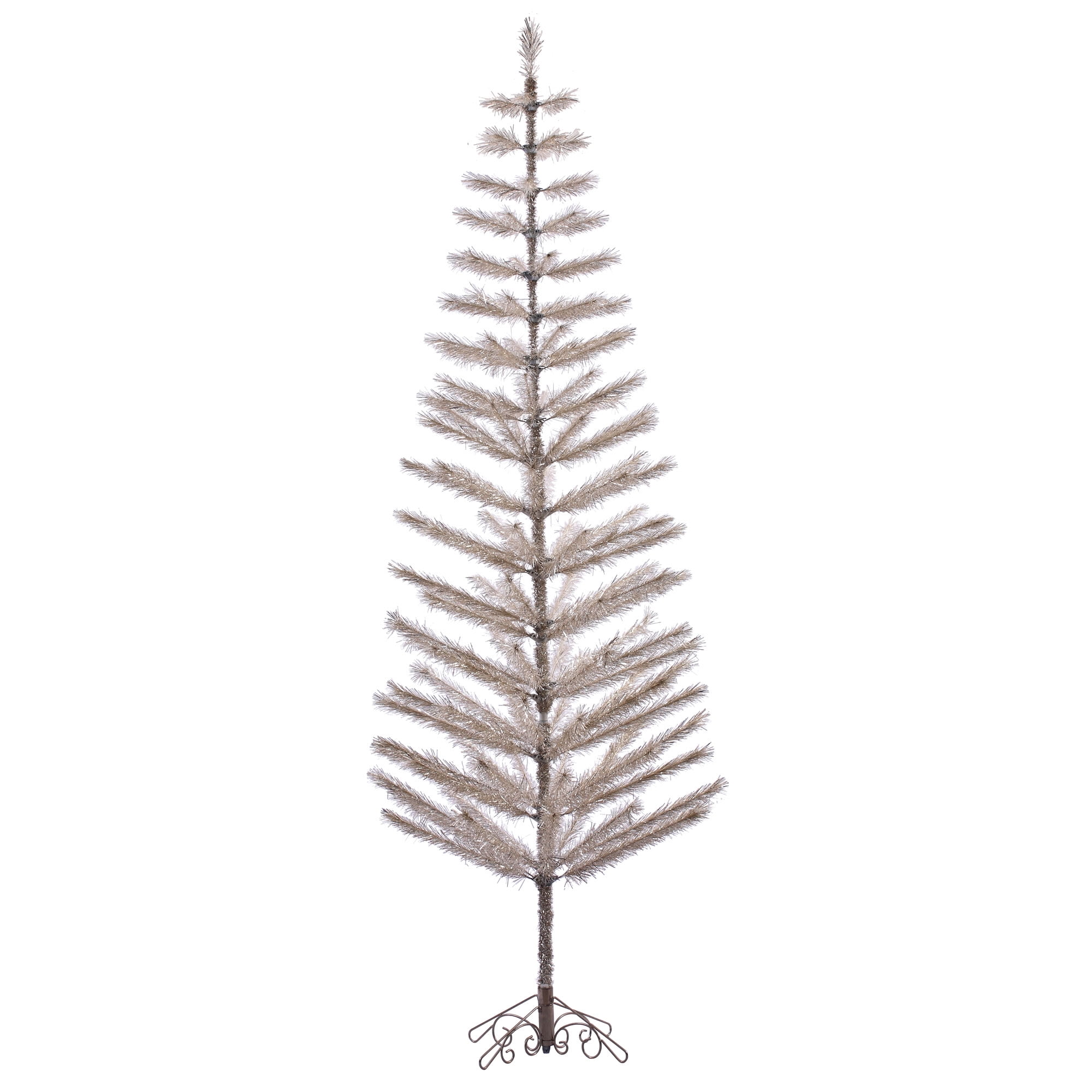 Vickerman Artificial Christmas Tree 9' x 34" Champagne Feather Tree 130