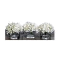 thumbnail image 1 of Vickerman Artificial White Mini Hydrangea Set. Comes as a Set of 3., 1 of 2