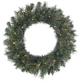thumbnail image 1 of Vickerman B156431 30 in. Butte Mixed Pine Wreath with 50 Clear Lights - Pack of 4, 1 of 1