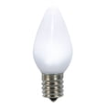 thumbnail image 1 of Vickerman C7 Ceramic LED Pure White Twinkle Bulb  Nickel Base, 120V .6 Watts, 25 Bulbs per Pack, 1 of 2