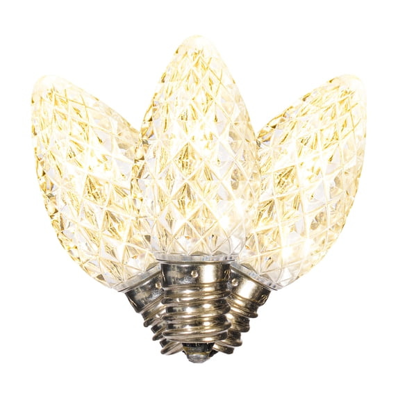 Vickerman C7 LED Warm White Faceted Replacement Bulb, bag of 25