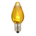 thumbnail image 1 of Vickerman C7 Twinkle Transparent Plastic LED Yellow Dimmable Bulb, bag of 25, 1 of 2