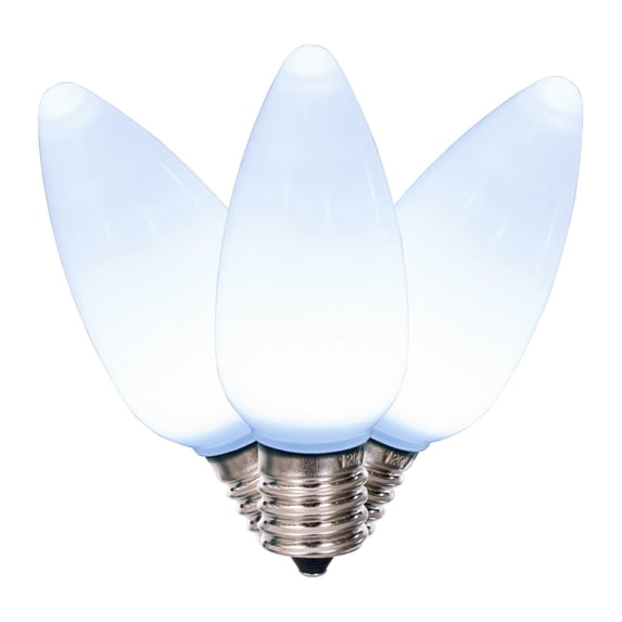 Vickerman C9 Ceramic LED Cool White Bulb, package of 25