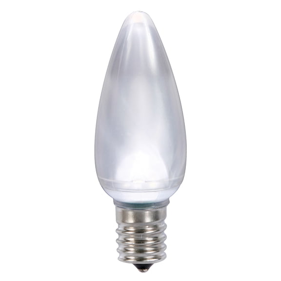 Vickerman C9 Ceramic LED Cool White Twinkle Bulb Nickel Base, 25 Bulbs per bag