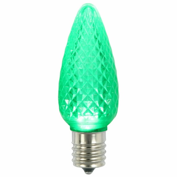 Vickerman C9 Faceted LED Green Replacement Bulb .96W