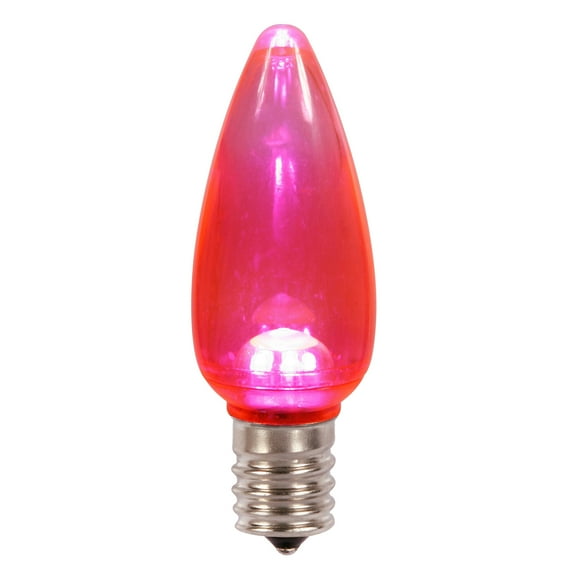 Vickerman C9 Transparent LED Pink Replacement Bulb .96W 130V