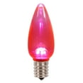 thumbnail image 1 of Vickerman C9 Twinkle Transparent Plastic LED Pink Dimmable Bulb, E17 Nickel Base, 25 per bag, 1 of 2