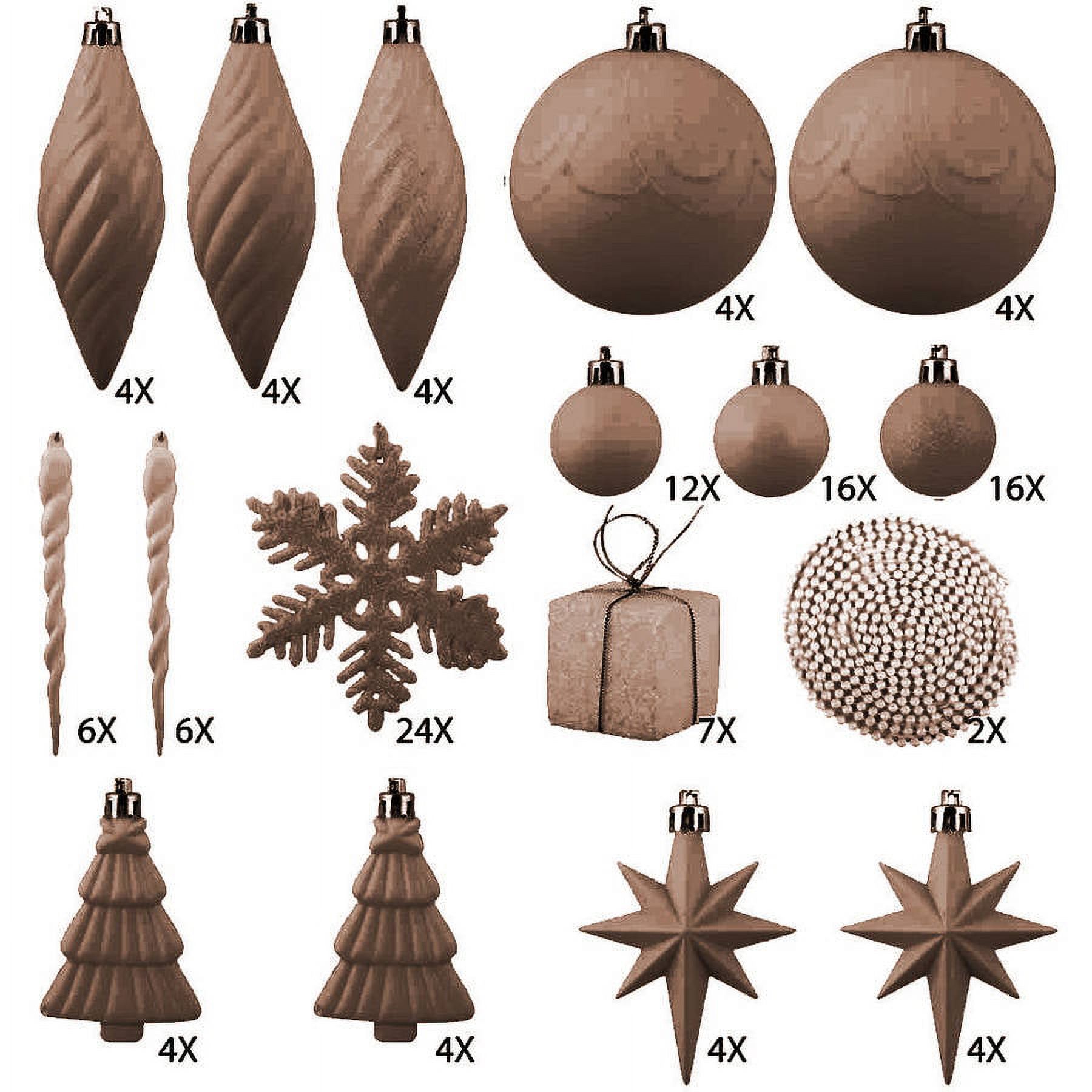 Vickerman Christmas Ornaments, Pack of 125