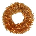 thumbnail image 1 of Vickerman Copper Pre-Lit Wreath - Clear Lights, 1 of 2