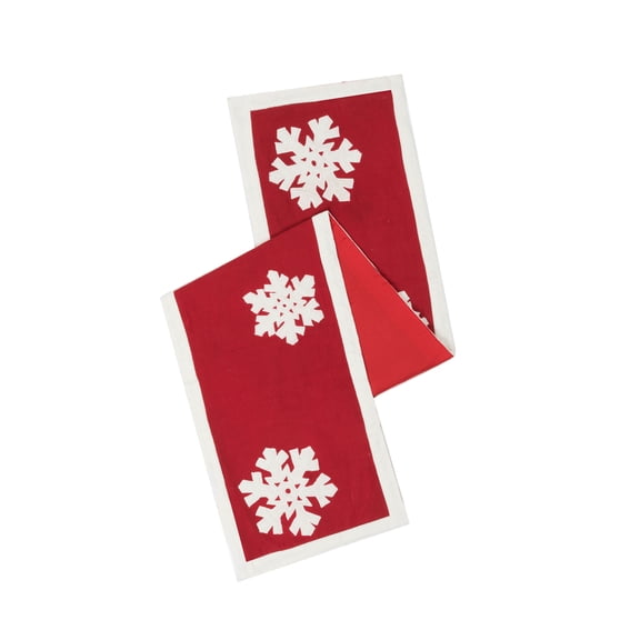 Vickerman Decorative 14" x 90" Felt Flakes Table Runner