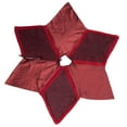 thumbnail image 1 of Vickerman Decorative 60" Burgundy Frost Christmas Tree Skirt, 1 of 5