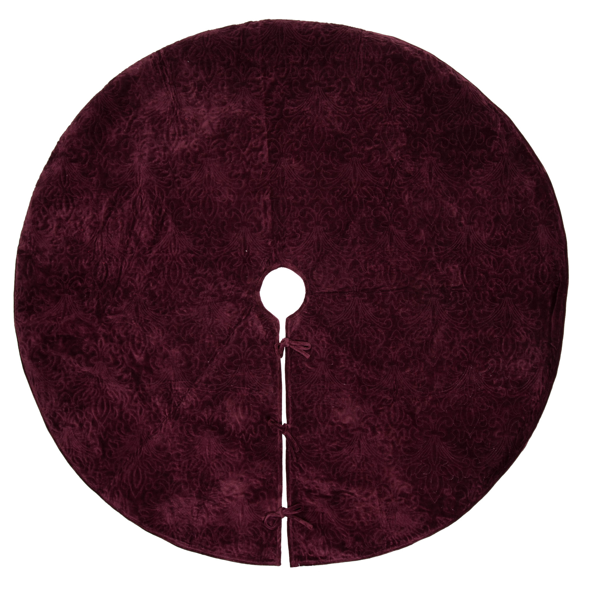 Vickerman Decorative 60" Christmas Eve Wine Tree Skirt