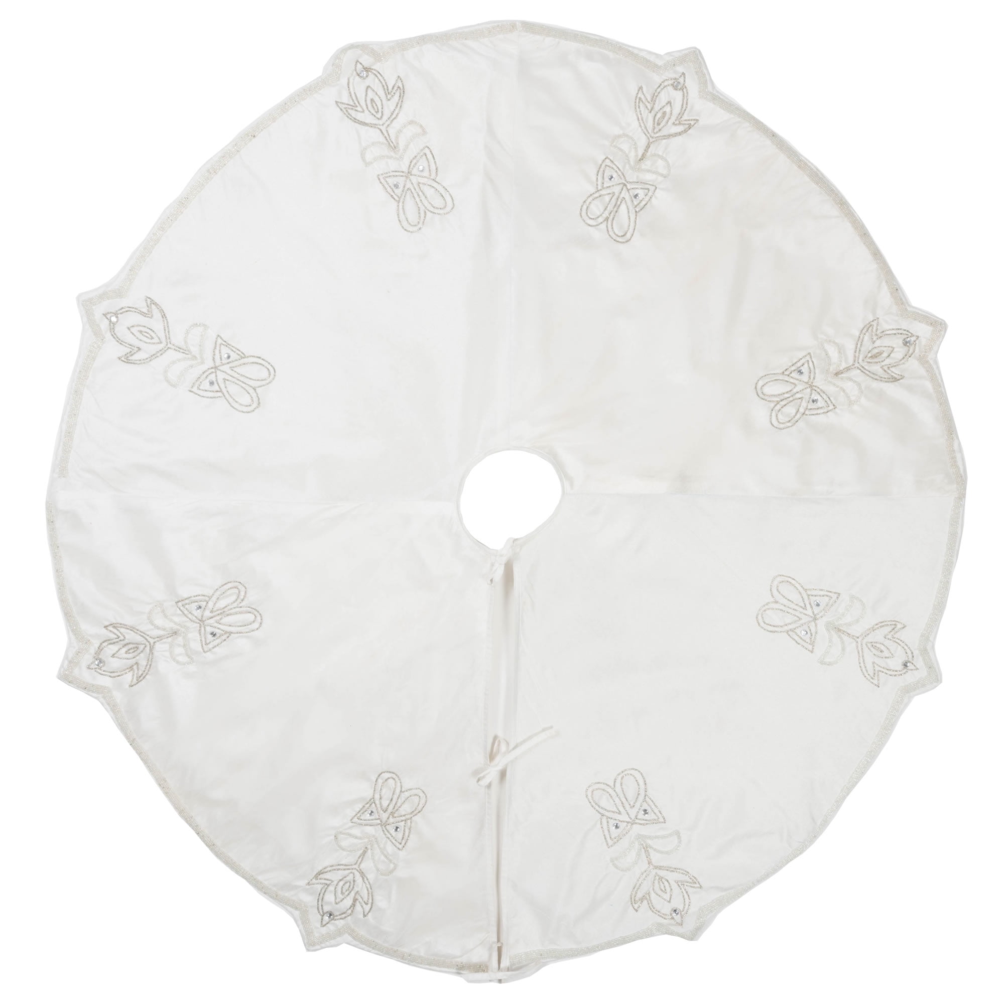 Vickerman Decorative 60" Pointed Beaded Tree Skirt