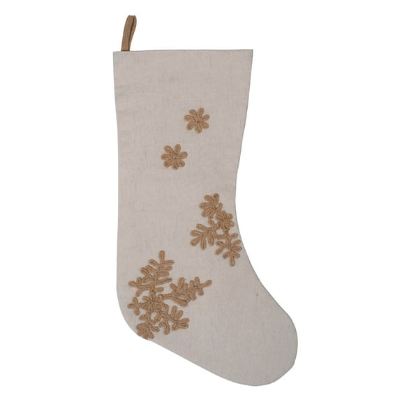 Vickerman Decorative 8" x 19" Falling Flakes Christmas Stocking