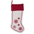 thumbnail image 1 of Vickerman Decorative 8" x 19" Let It Snow Collection Christmas Stocking, 1 of 3