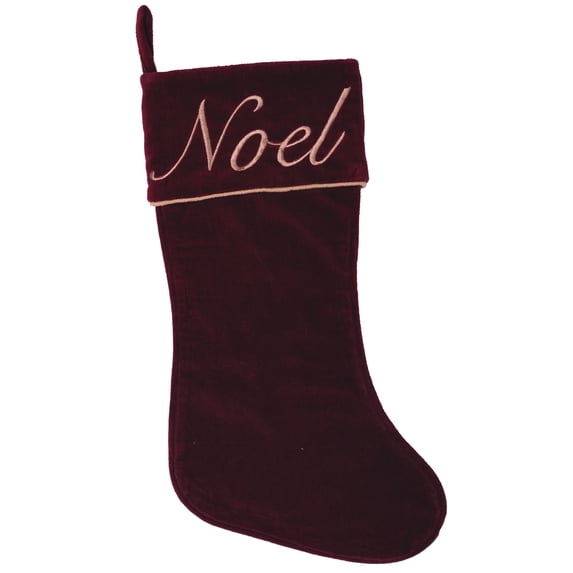 Vickerman Decorative 8" x 19" Noel Collection Christmas Stocking