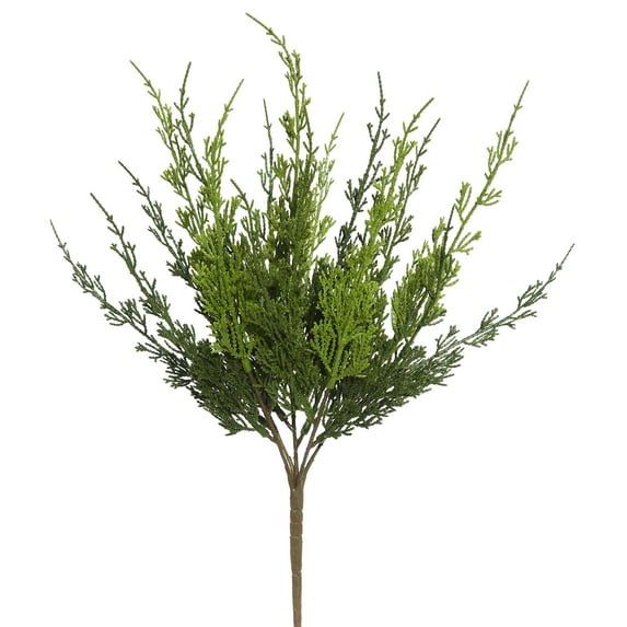 Vickerman 19" Artificial Green Monterey Cypress Bush, Pack of 2