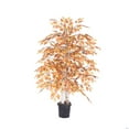 thumbnail image 1 of Vickerman Everyday - 4' Indoor Artificial Golden Birch Bush - Real Tag Alder Trunks - Set In A Black Plastic Pot - Maintenance Free, 1 of 2
