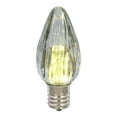 thumbnail image 1 of Vickerman F15 Pure White LED Plastic Flame Bulb E26 Nickel Base .96 Watts, 25 Bulbs per Pack., 1 of 2