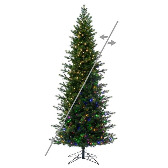 Vickerman G170193LEDCC 12 ft. x 49 in. Slim Eagle Fraser Fir Artificial ...
