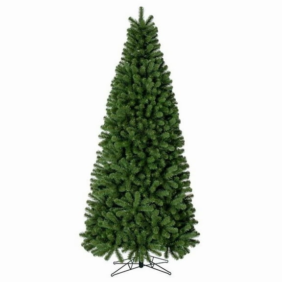 Vickerman G237480 9 ft. x 48 in. Deluxe Slim Sequoia Pine 750T Christmas Tree, Green