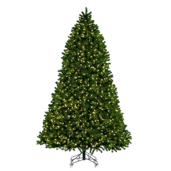 Vickerman G237586LED 10 ft. x 76 in. Deluxe Sequoia 5 mm WA 2200WW Christmas Tree, Green