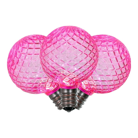 Vickerman G40 LED Pink Replacement Bulb, package of 25