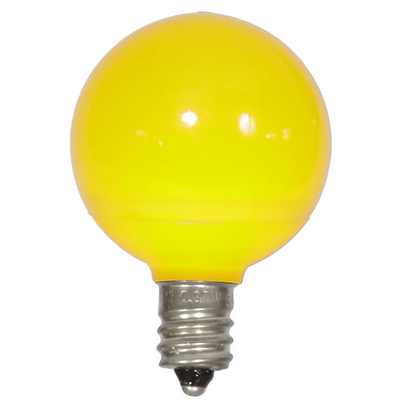 Vickerman G40 Yellow Ceramic LED Replacement Bulb, package of 25