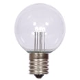 thumbnail image 1 of Vickerman G50 Pure White Transparent Glass LED Replacement Bulb, 1 of 1