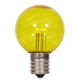thumbnail image 1 of Vickerman G50 Yellow Transparent Glass LED Replacement Bulb, 1 of 1