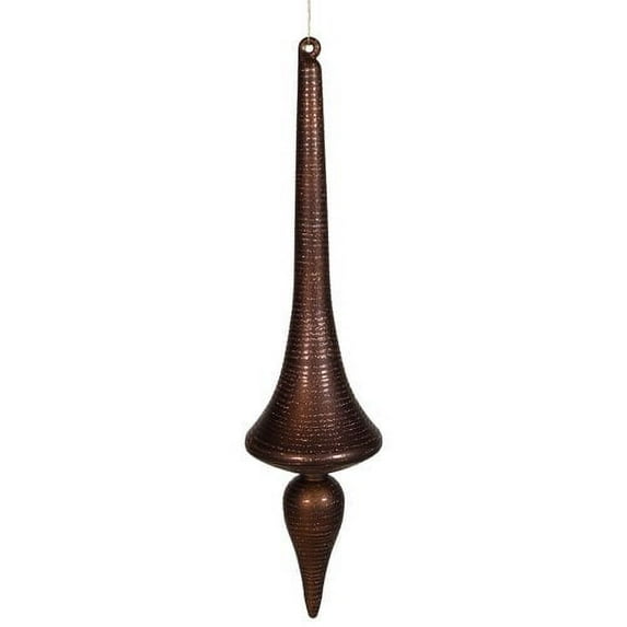 Vickerman Glitter Finial Drop Matte Ornament