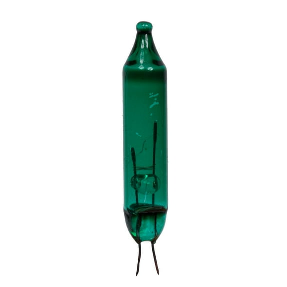 Vickerman Green-Colored Glass Incandescent Mini Bulb, 2.5 Volt 100mA, 500/Bag.