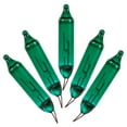 thumbnail image 1 of Vickerman Green Glass Incandescent Mini Bulb with Pinched Base, 2.5 Volt 200mA, 500/Bag, 1 of 2