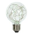 thumbnail image 1 of Vickerman Green LED Twinkle Glass G95 Fairy Light Christmas Bulb, 1 of 1