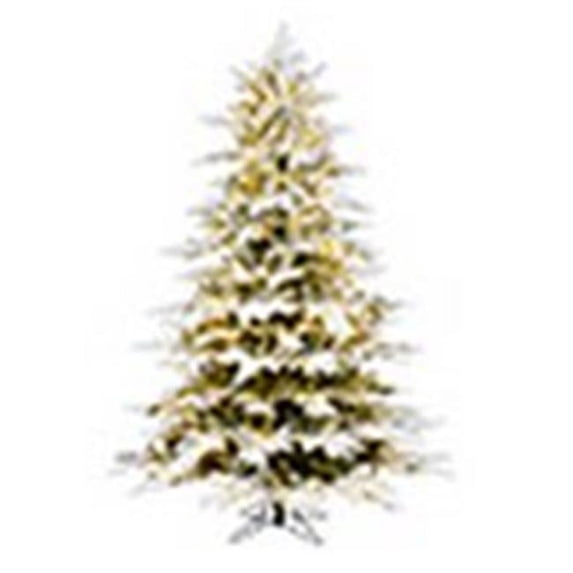 Vickerman K185396LED 14 ft. x 106 in. Flocked Kamas Fraser Christmas Tree with 2200 Warm White LED Light