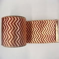 thumbnail image 1 of Vickerman Q145705 2.5" x 10yd Gold-Burgundy Chevron Lame, 1 of 2