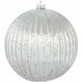 thumbnail image 1 of Vickerman M162427 6" Pewter Mercury Pumpkin Ball 4/Bg, 1 of 1