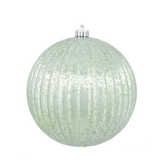 Vickerman M162454 Celadon Mercury Pumpkin Ball Ornament, 6 in. - 4 per Bag