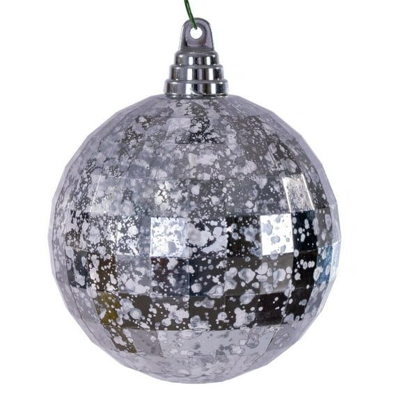 4.75" Silver Mirror Mercury Orn 4/Bag